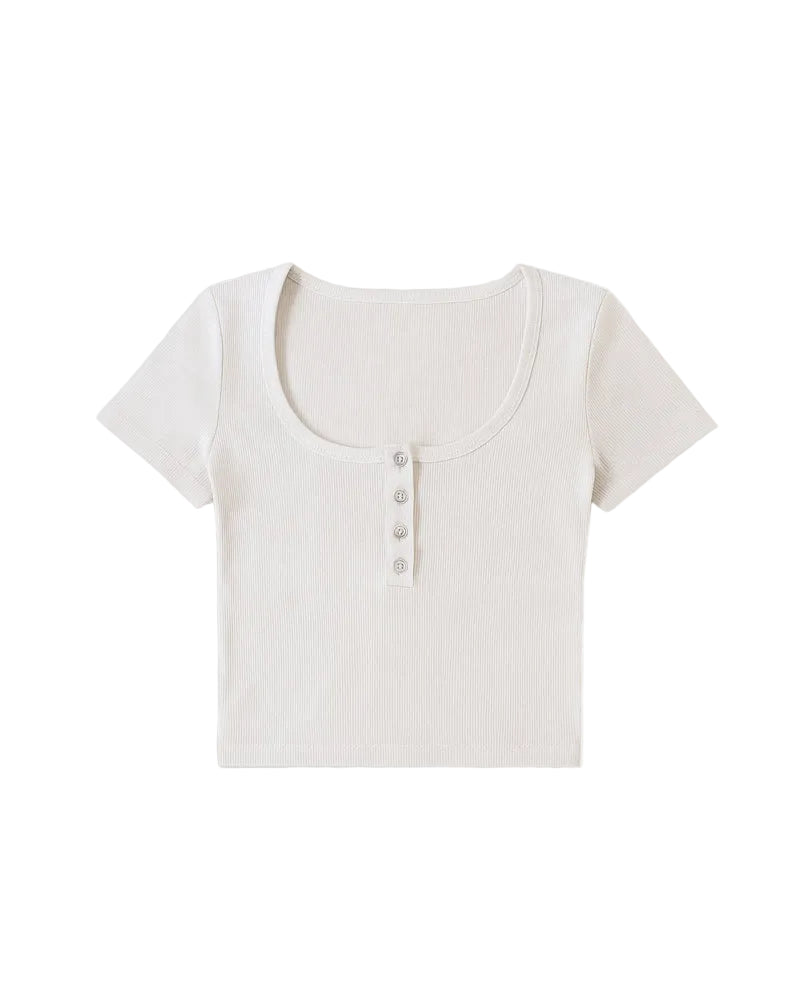Beige Crop-top